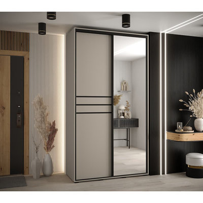 Berthia 2 Door Manufactured Wood Wardrobe