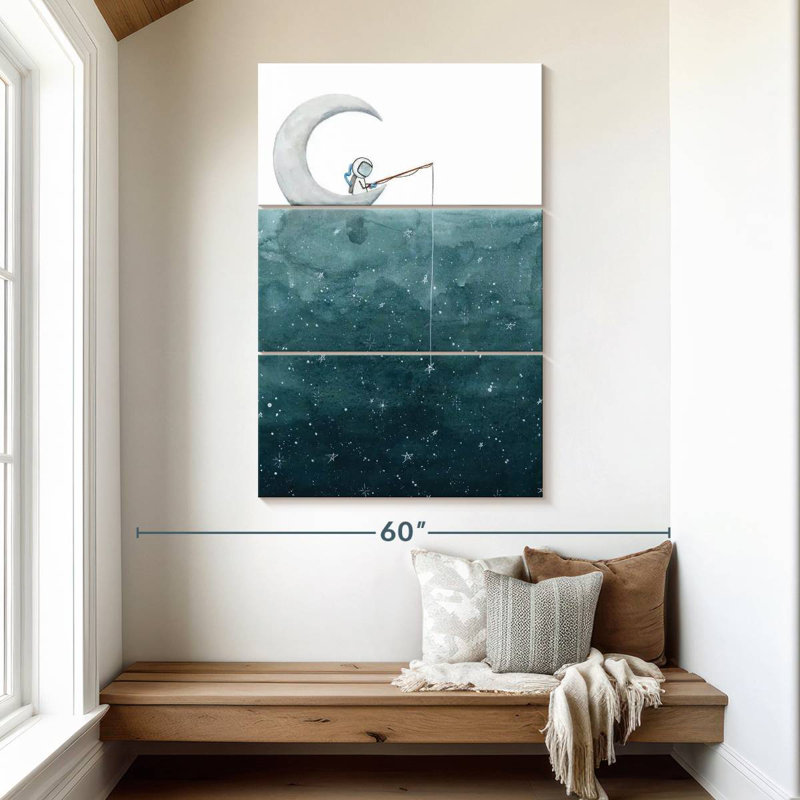 Fishing For Stars, 50" H x 32" W