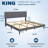 Upholstered Bed Frame with Adjustable Headboard-950108253