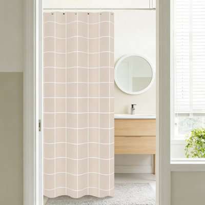 Ensemble de rideau de douche Modern Grid