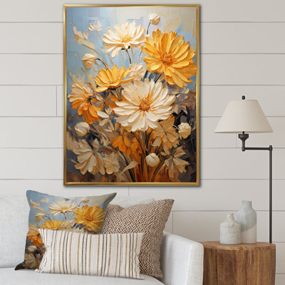 Yovanna Chrysanthemums Autumn Gold Patchwork II
