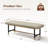 48.43''W Leather Upholstered Bench With Metal Legs-1193262362