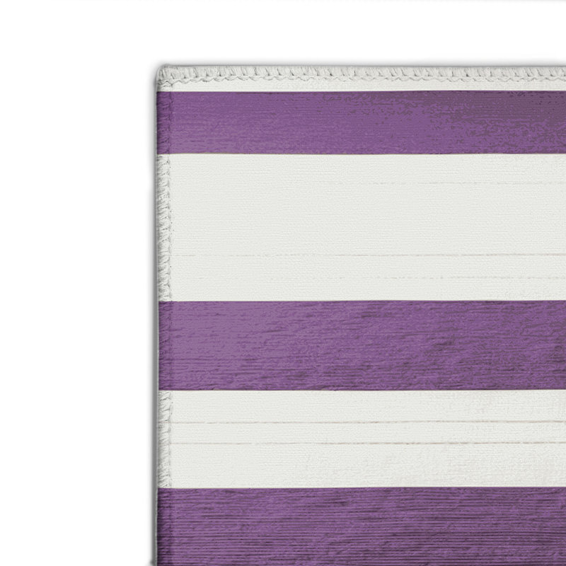 Tapis intérieur / extérieur gris HorizontalStripes, Rectangulaire 2 pi x 3 pi