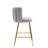 Latefa Upholstered Counter Stool with Metal Frame-284612852