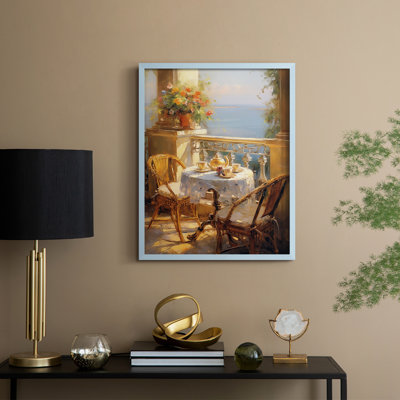 Reproduction encadrée FLORAL Series DCCLVI - bois massif