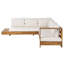 Tatig 225 cm W Acacia Solid Wood Patio Sofa with Cushions