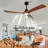 New Model 60 Inch Wood Ceiling Fan With 3 Solid Wood Blades Remote Control Reversible DC Motor For Living Room