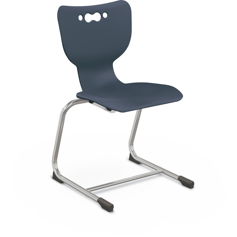 Chaise de classe en porte-à-faux Hierarchie, Chaise 18 po, Marine