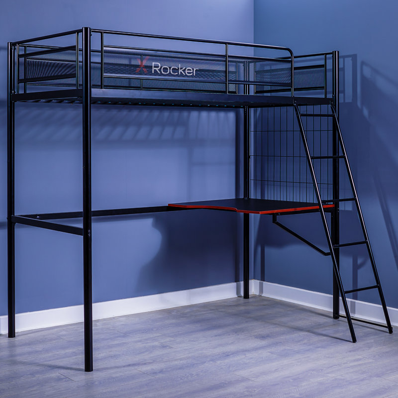 X Rocker Icarus XL High Sleeper Loft Gaming Bed with Built-in-Desk