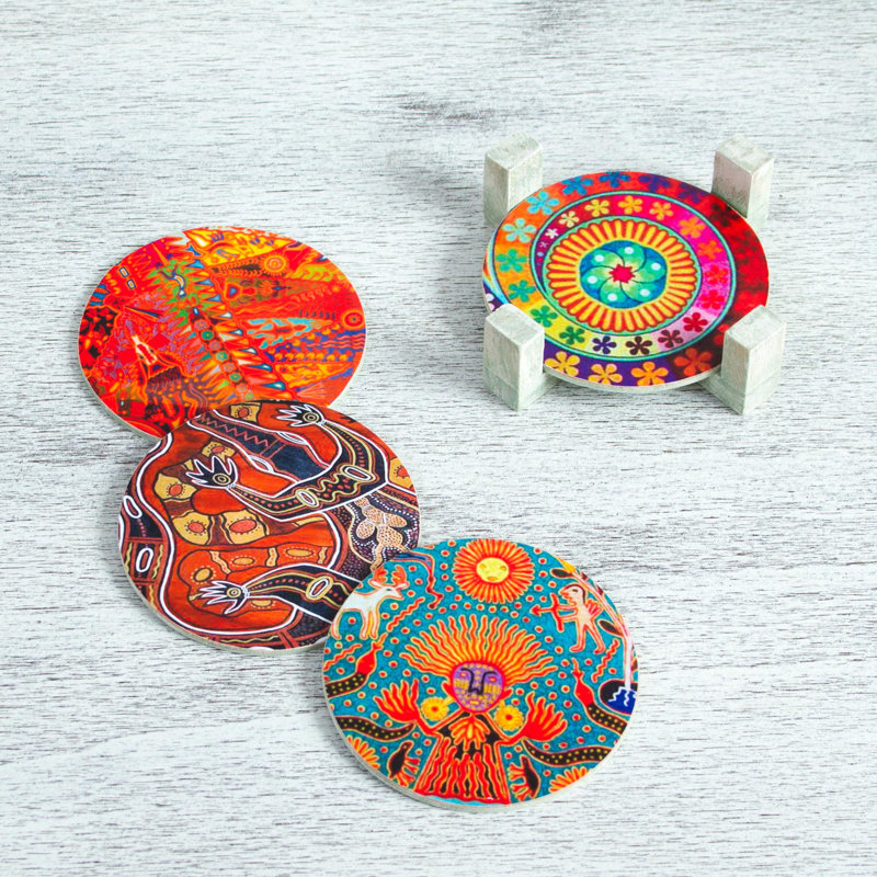 Ensemble de sous-verres 5 pièces avec support Berene