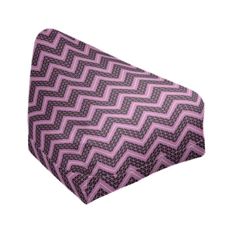 Sac de pois, H 38 po x L 42 po x P 29 po, Bourre en polyester, Rose / blanc