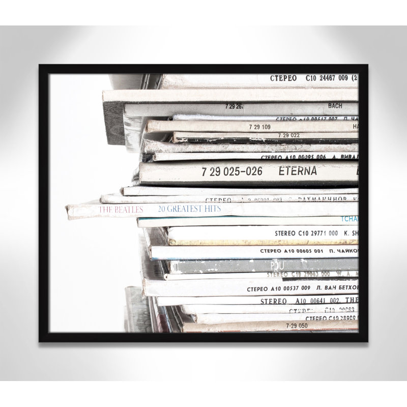 Stacked - Impression de cadre photo - Impression de cadre photo, Cadre noir satiné, L 15 po x H 13 po