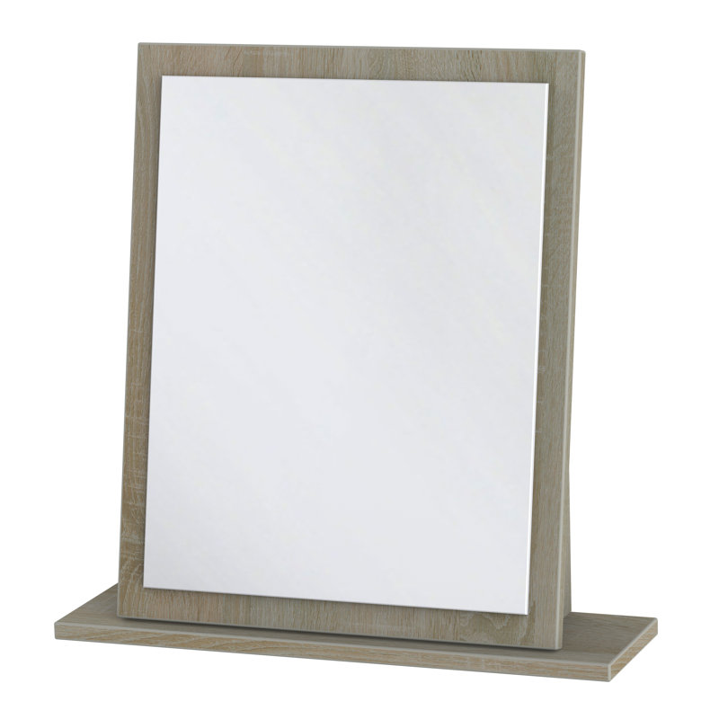 Fully Assembled Ingram Dresser Mirror, Darkolino Oak