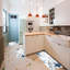 Ensemble de 3 tapis de cuisine bleu et blanc Starfish