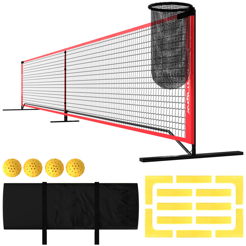 Ensemble de filet de pickleball portatif 22 pi avec sac de transport