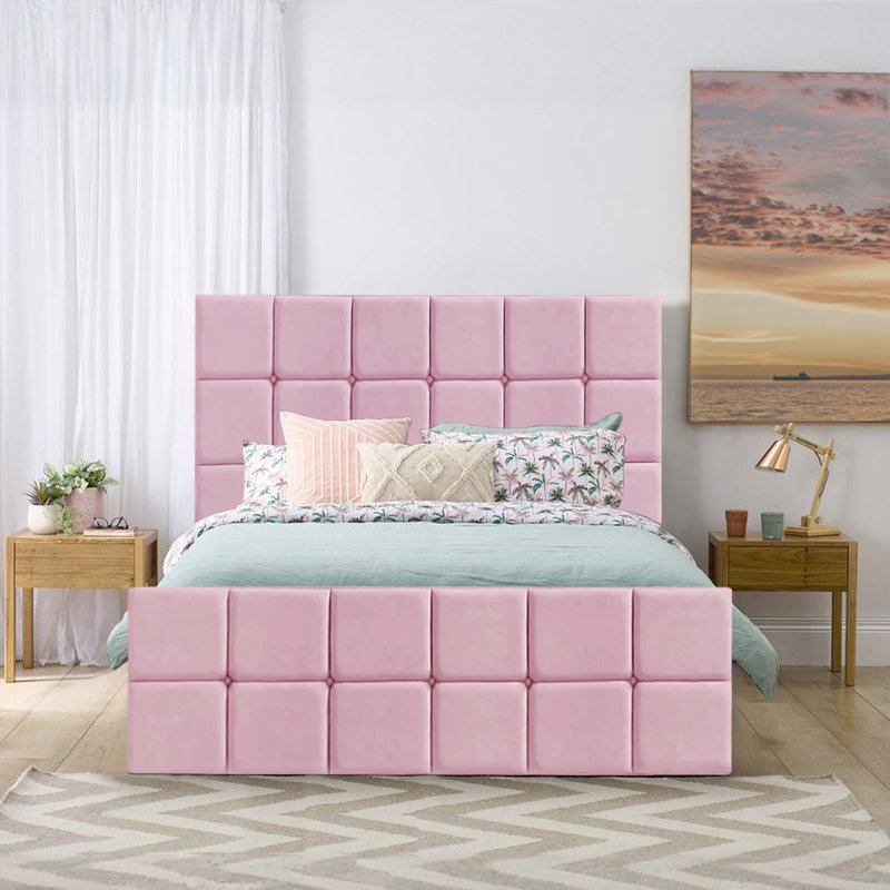 Tolya Storage Bed, Pink, Small Double (4')