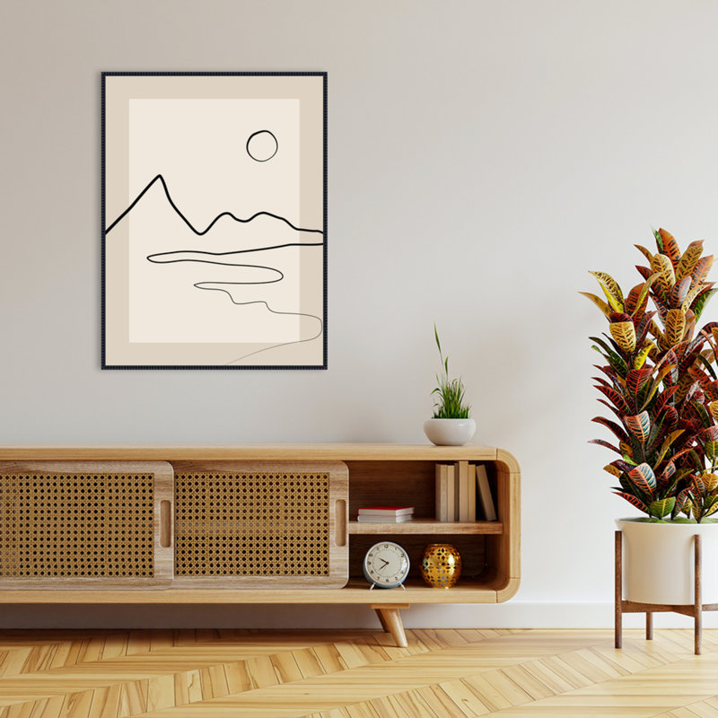 «Line Art 2» par Elena Ristova, reproduction d'art sur toile encadrée, H 42 po x l 32 po
