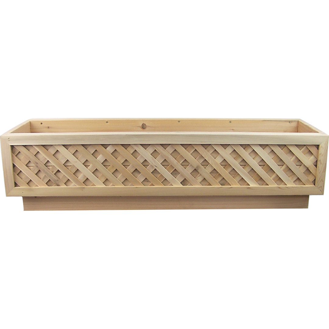Newcastle Handmade Wood Railing Planter Gracie Oaks 