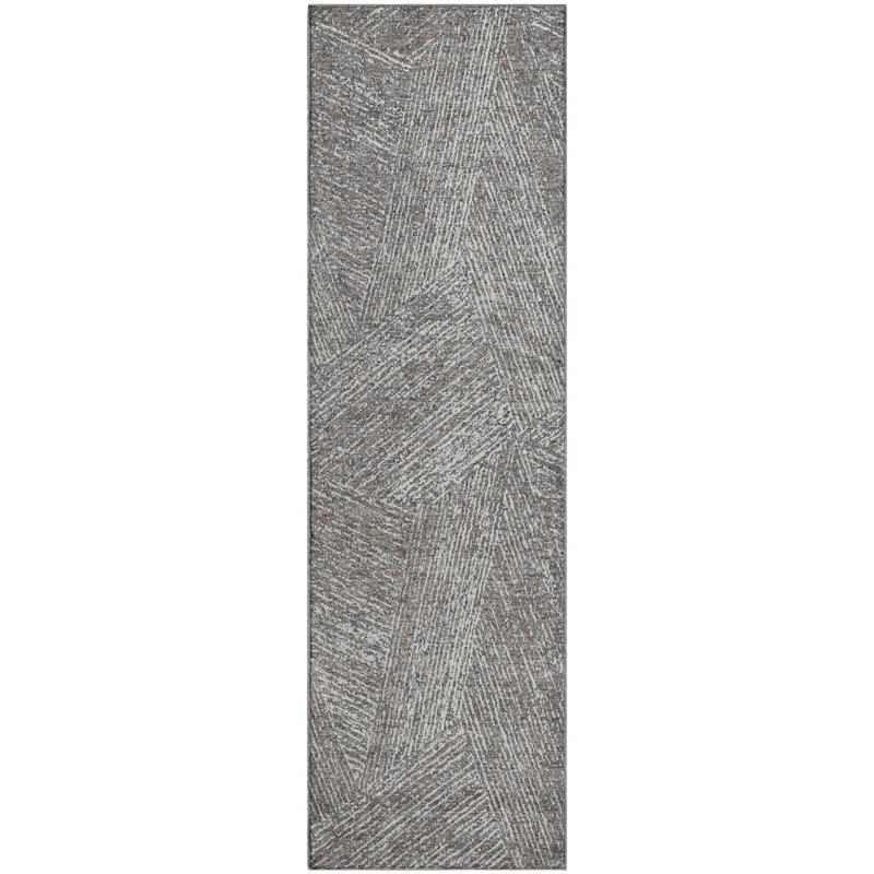 Premium Machine Washable Finchley AMF991 Lines Rug, Runner 2'3" x 7'6"