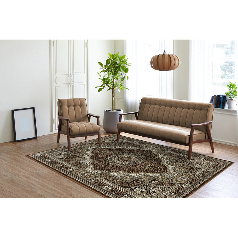 Tapis oriental brun Ellowyn, Rectangle 8 pi 1 po x 10 pi 5 po
