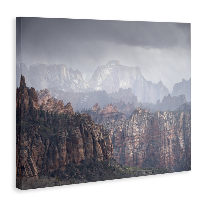 Art mural sur toile Zion National Park par Hunter Page, H 30 po x l 40 po