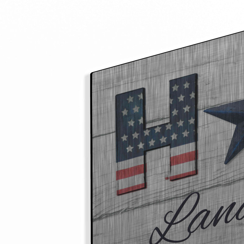 «Home Land Of The Free» par Lori Deiter, H 12 po x l 24 po