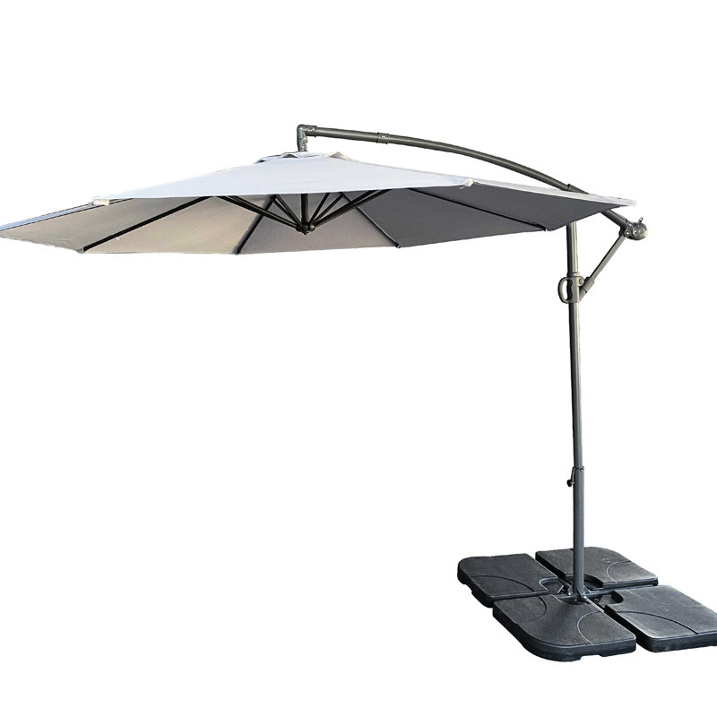 Parasol suspendu 10 pi gris