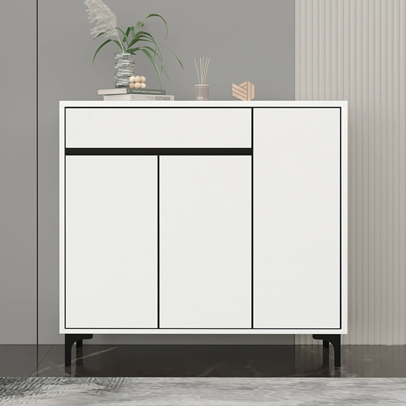 Rangement à chaussures en aluminium blanc