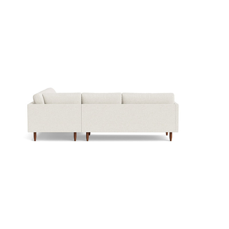 Skinny Fat Sectional, Performance Velvet - Nutmeg, Right Hand Facing