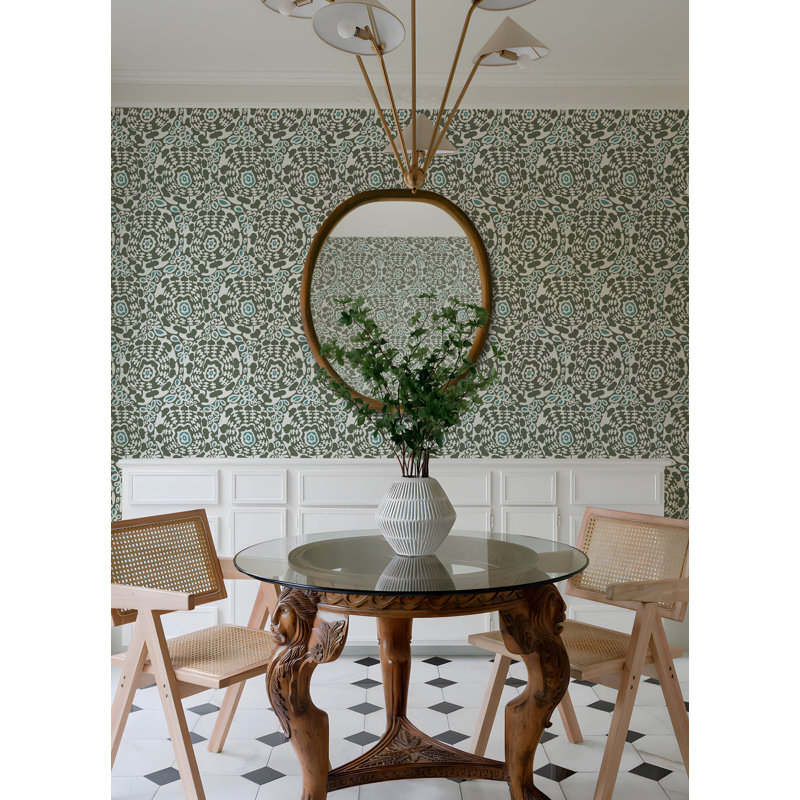 Ayalisse Floral Wallpaper Double Roll, Green