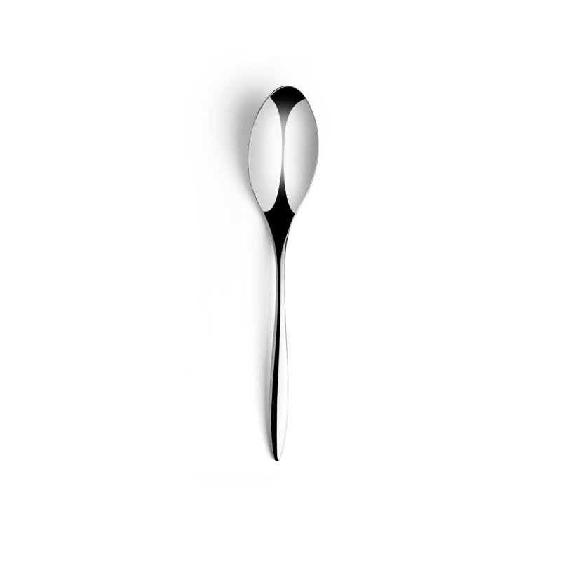Cuillère à dîner en acier inoxydable Clista | Argent | 8,6 po | Ensemble de 12