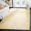 Avalon Vine Floral Handmade Tufted Wool Yellow Area Rug-21412724