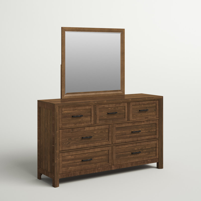 Commode 7 tiroirs avec miroir Craigsville