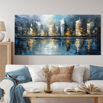 «Abstract City Skyline3», reproduction d'art sur toile
