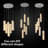 6 - Light Dimmable LED Geometric Chandelier