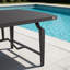 Patio 82.75"L Rectangular Aluminum Dining Set With Umbrella Hole And Sunbrella Cushions-300676569