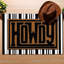 2 paillassons Western Howdy Coir Doormats
