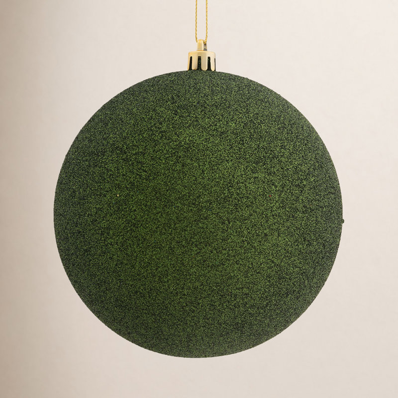 Décoration de boule décorative des Fêtes, H 4,75 po x l 4,75 po x P 4,75 po, Bleu minuit scintillant