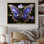 Papillon futuriste mauve et doré