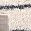 Tapis rayé ivoire / gris foncé Siragan-1015891147