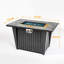Foyer de table carré au propane en acier 42 po 420000 BTU-432064857