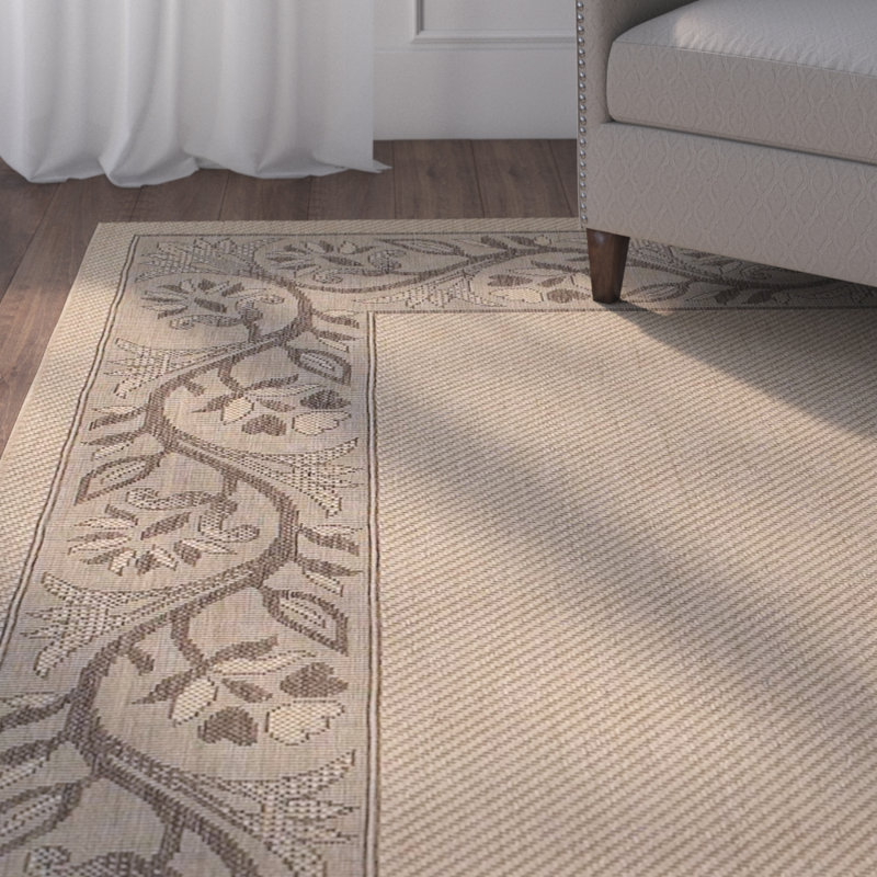 Floral Indoor / Outdoor Rug, Rectangle 2' x 3'7"