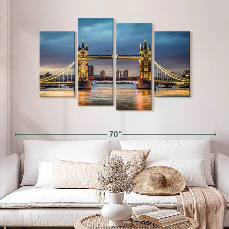 Lilie Bright Tower Bridge, H 32 po x l 52 po