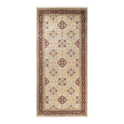 Keller One-of-a-Kind 6' 1" X 13' 1" 2000s Runner Wool Area Rug in Ivory