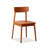 Burlywood Solid back side Chair(Set of 2)
