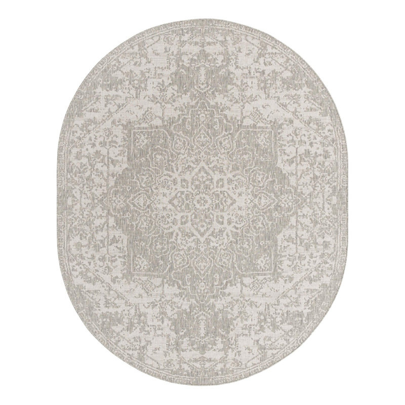 Jill Zarin Dubai Indoor/Outdoor Rug, Oval 7'10" x 10'