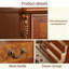 Armoire d'appoint en bois manufacturé brun massif