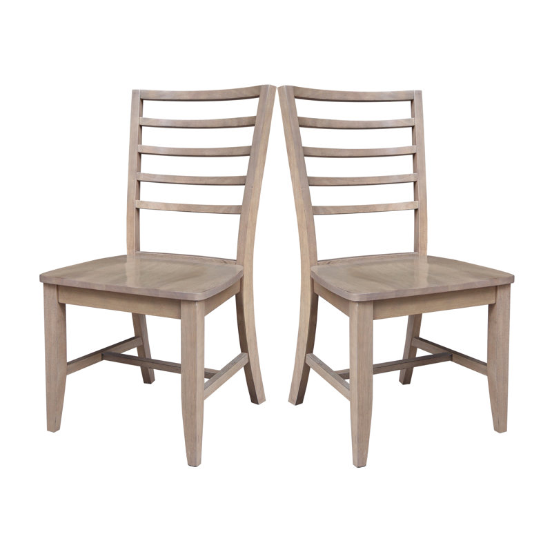Compean 18'' H Solid Wood Side Chair, Flax