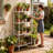 Multi Purpose Metal Storage Rack, Sturdy 4 Tier Adjustable Metal Wire Shelving Unit – Heavy Duty Storage Shelves, Robust & Practical Organizer Rack For Laundry Room, Bathroom, Kitchen & Small Spaces-837568971-837568968