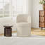 Fauteuil d'appoint pivotant rembourré avec rangement, sans assemblage requis-903002679
